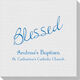 Expressive Script Blessed Linen Like Napkins Image 3 of 5
